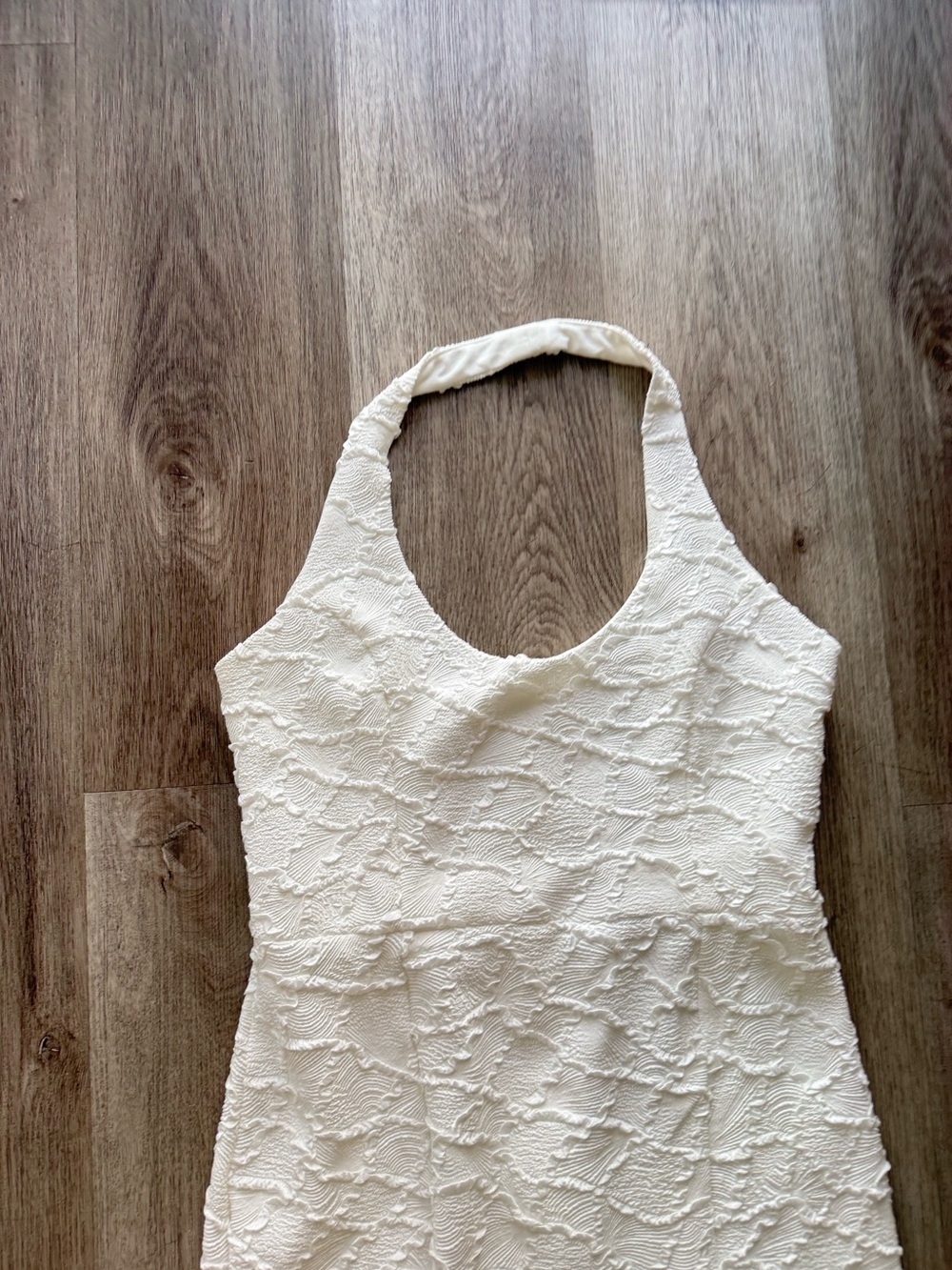 elliatt alexandra white lace halter neck maxi gown bridal dress size small NEW - Picture 8 of 13